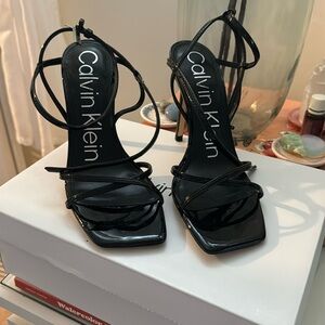 Calvin Klein patent leather heels